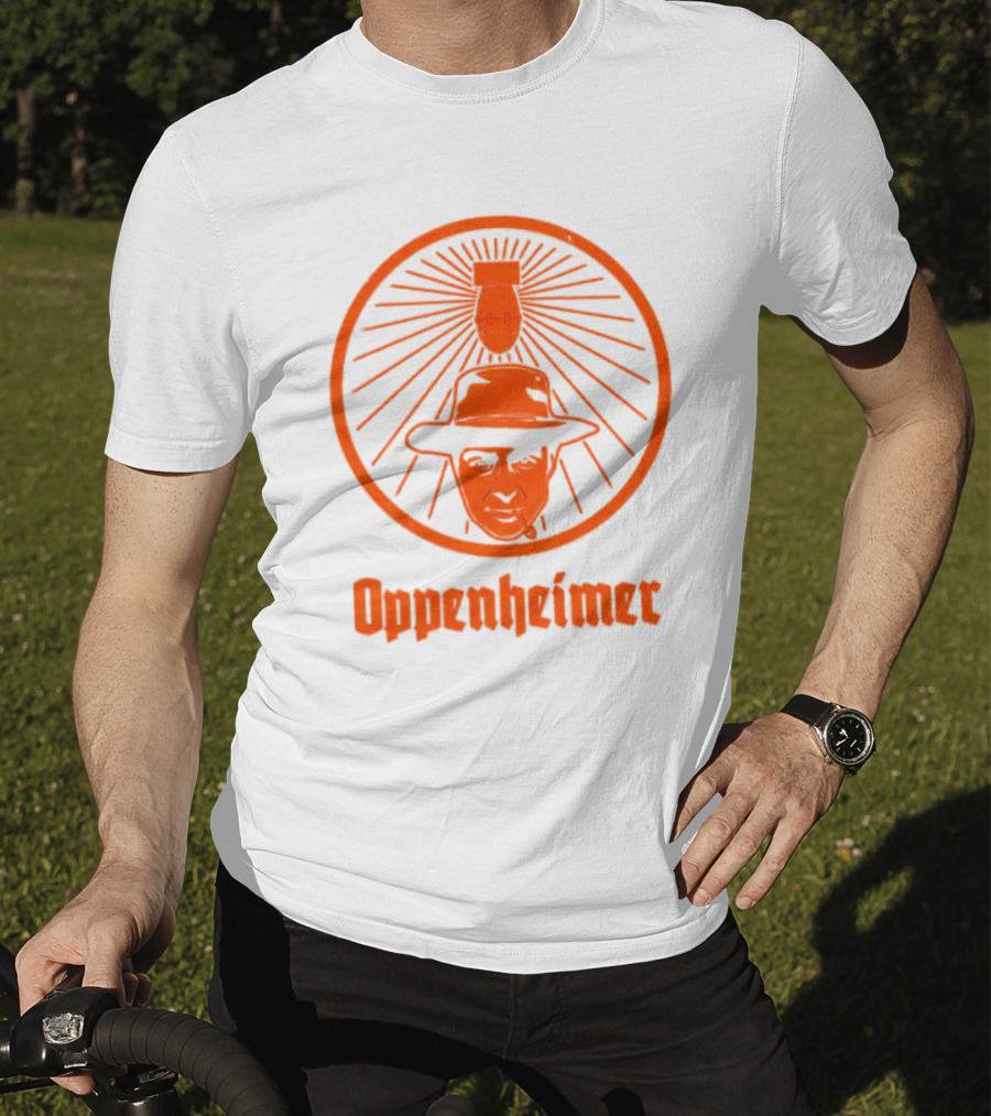 Oppenheimer Atom Meister Iconic Bomb Hat T-Shirt