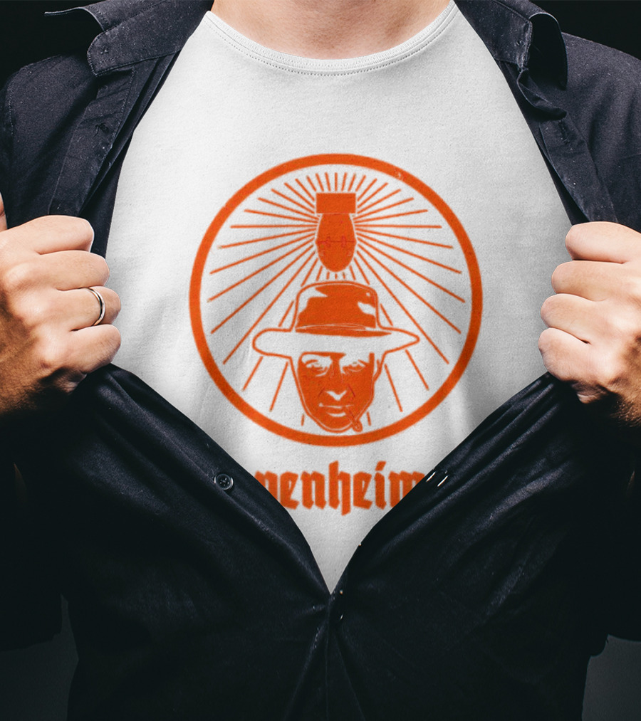 Oppenheimer Atom Meister Iconic Bomb Hat T-Shirt