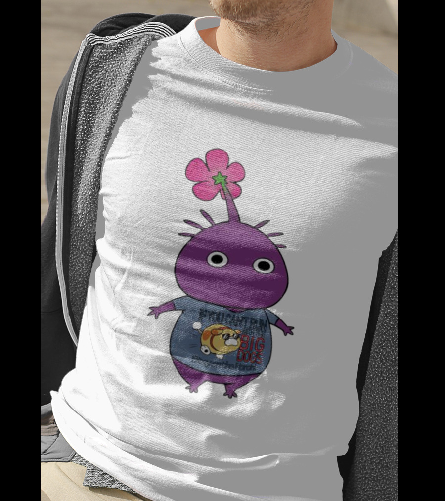 Purple Pikmin Stay On The Porch Big Dogs Shirt Flower Top T-Shirt