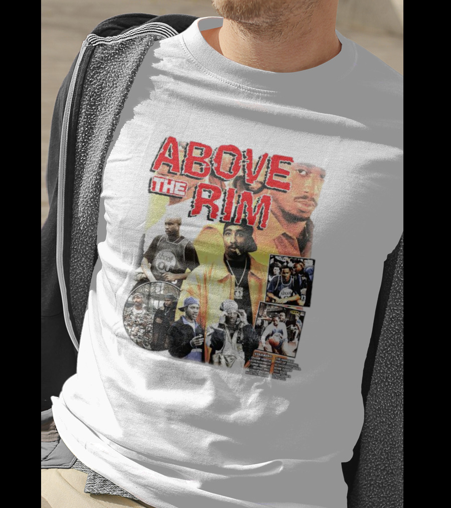 Above The Rim 2Pac Shoot Out Picture Collage T-Shirt
