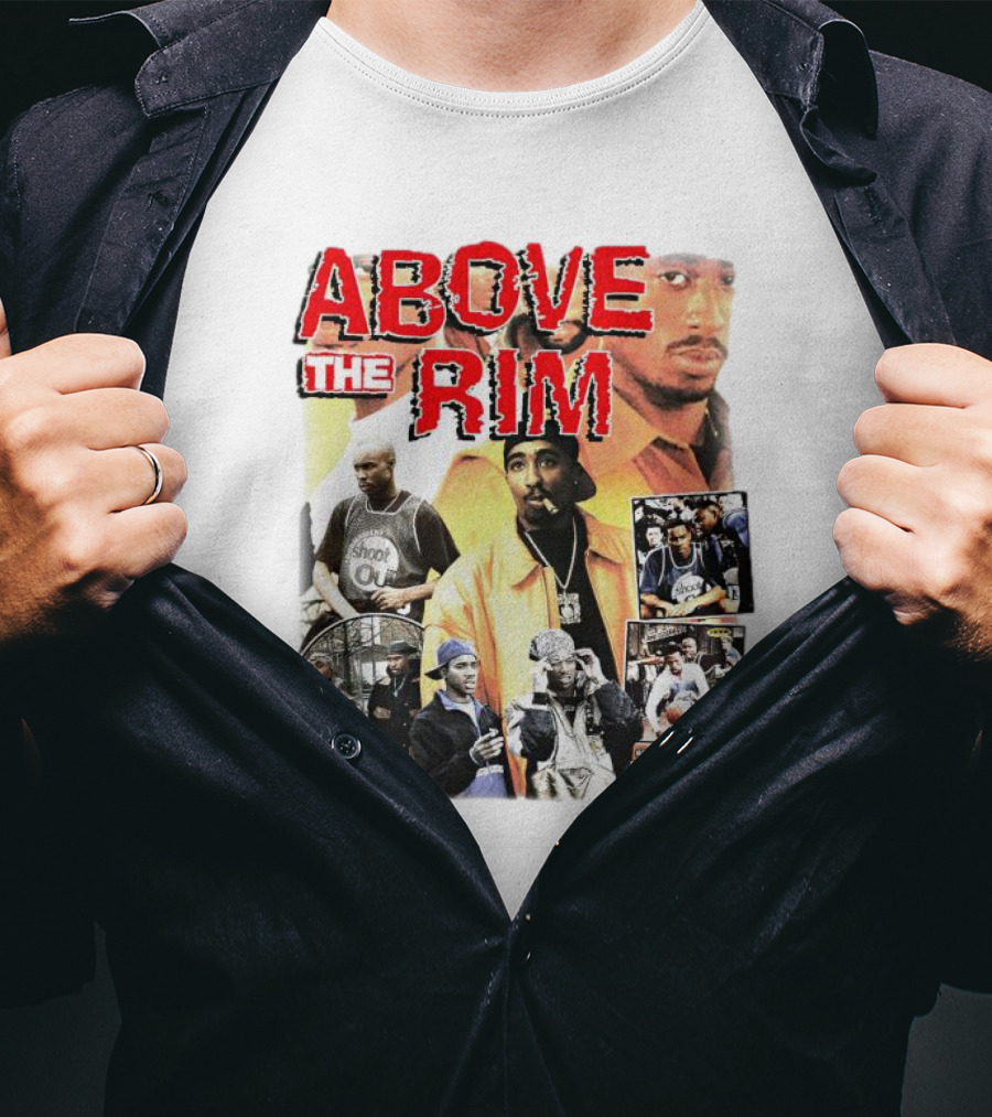 Above The Rim 2Pac Shoot Out Picture Collage T-Shirt