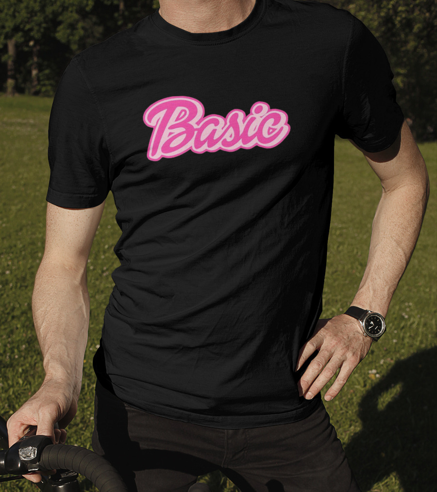 Basic Barbie Pink Script T-Shirt