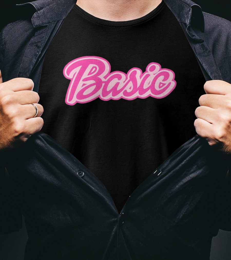 Basic Barbie Pink Script T-Shirt