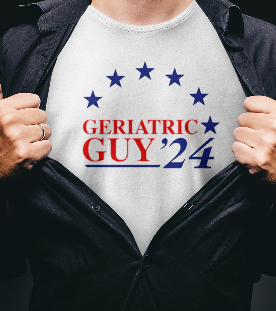 Geriatric Guy ’24 Stars And Stripes Political Campaign T-Shirt