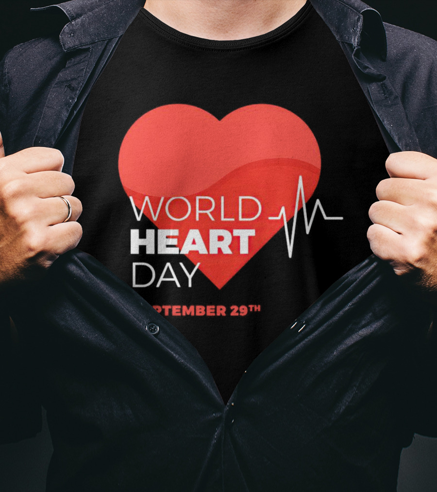 World Heart Day September 29th Heartbeat T-Shirt