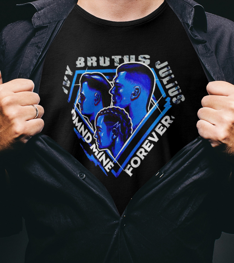 Ivy Brutus Julius Diamond Mine Forever Blue Portrait Trio T-Shirt