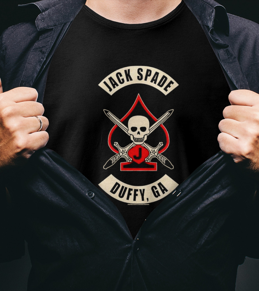 Jack Spade Duffy GA Skull Swords Spade T-Shirt