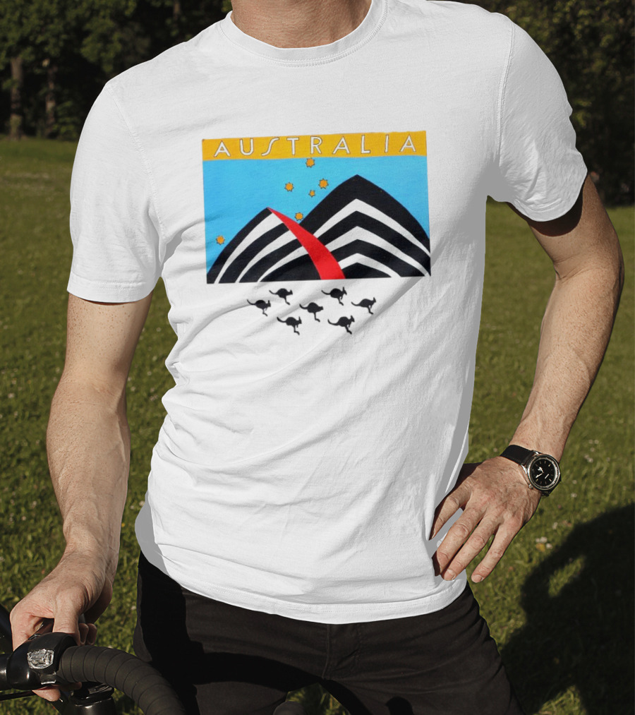 Australia Sydney Opera House Kangaroo Vintage T-Shirt