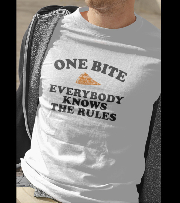 Dave Portnoy One Bite Everybody Knows The Rules Pizza Slice T-Shirt