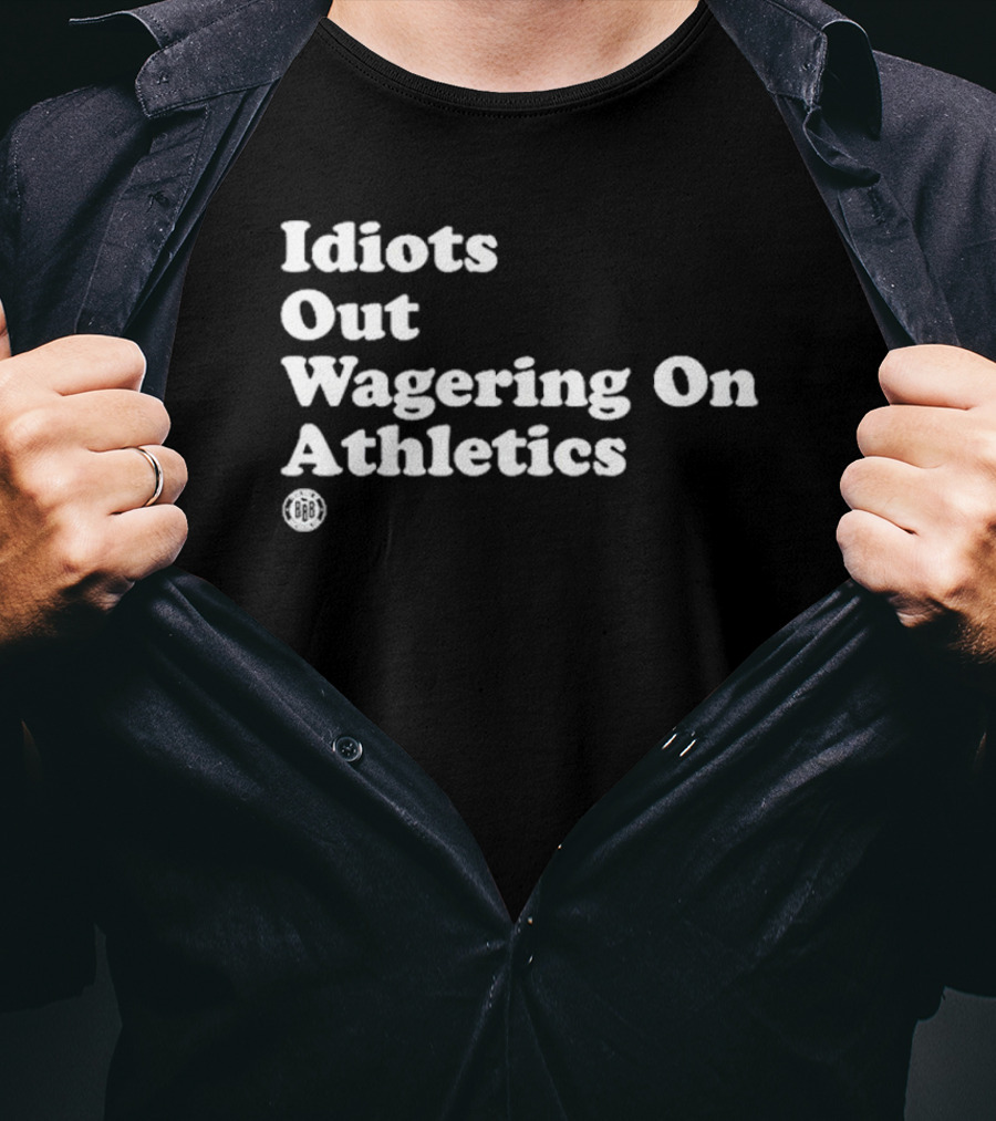 Idiots Out Wagering On Athletics Vintage Style Sports T-Shirt