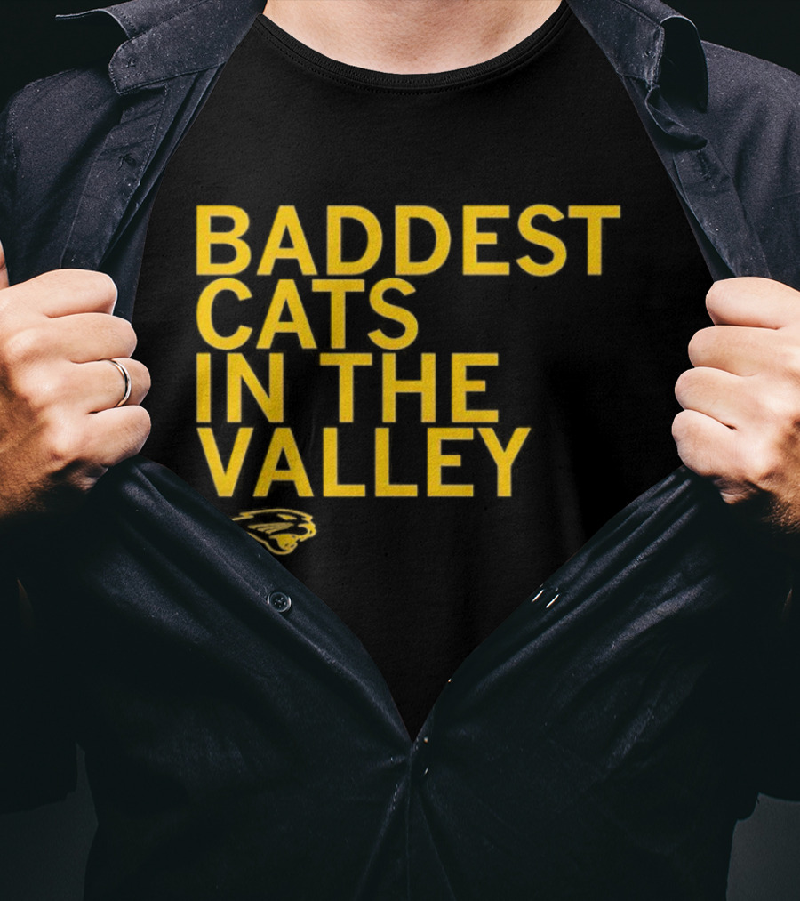 Baddest Cats In The Valley Northern Iowa Panthers T-Shirt