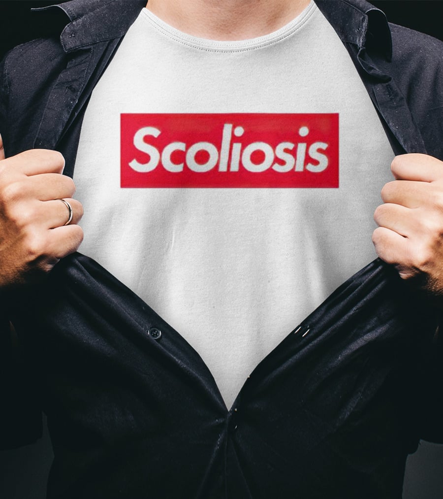 Scoliosis Red Box T-Shirt