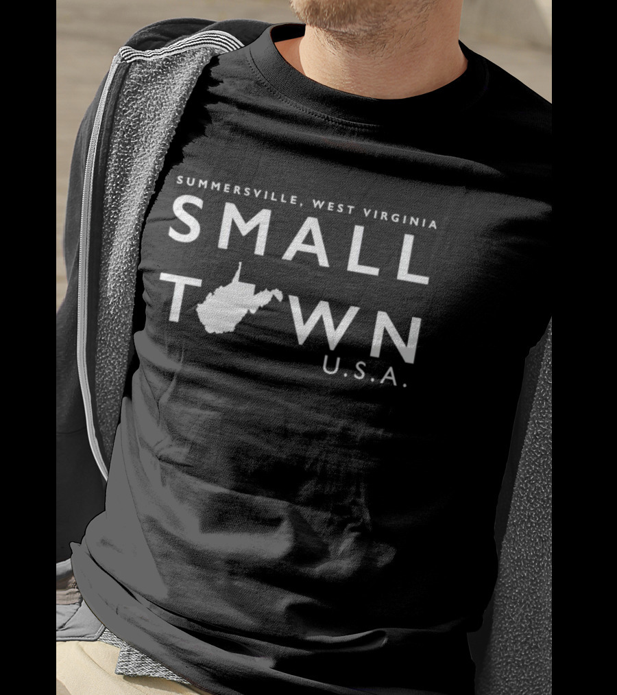 Summersville West Virginia Small Town USA U.S.A. Map T-Shirt