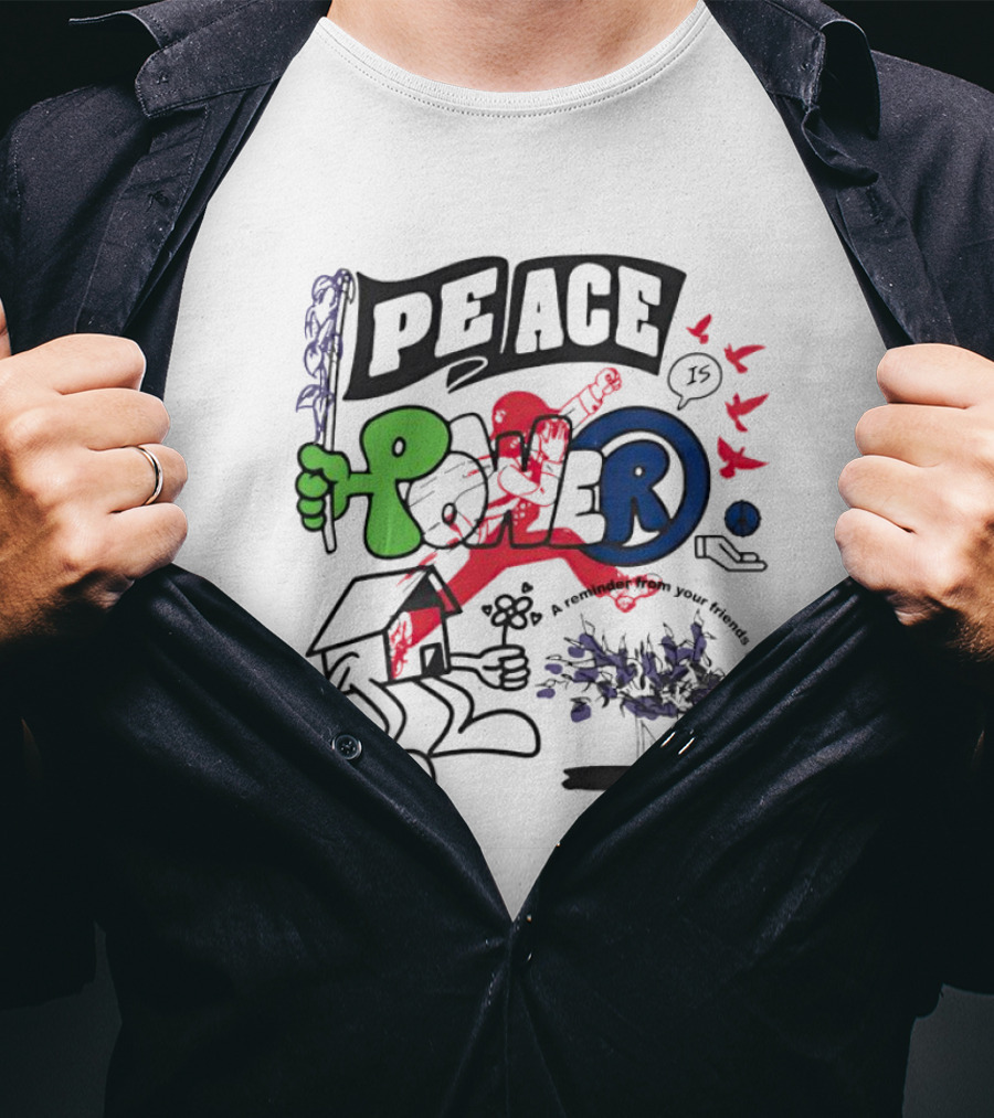 PEACE POWER Walker Kessler Reminder To Your Friends T-Shirt