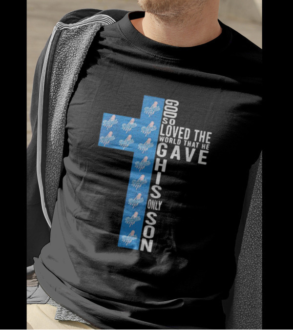 Dodgers Cross God So Loved The World That He Gave His Only Son T-Shirt