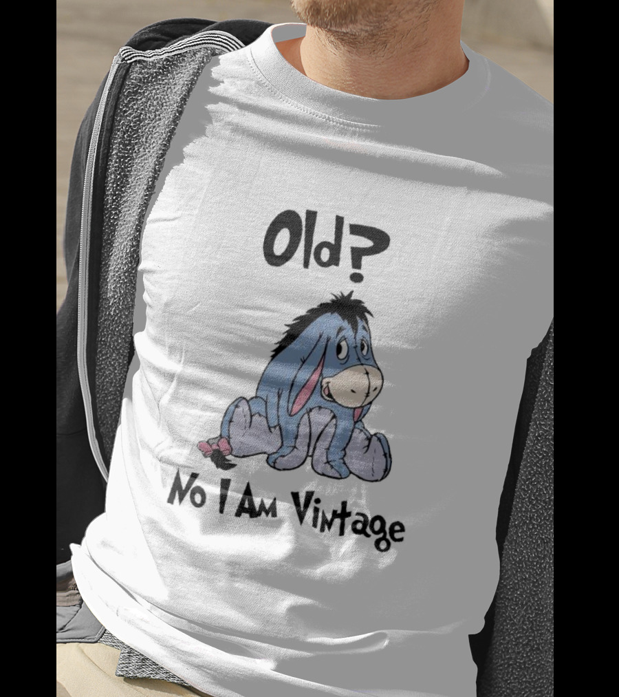 Eeyore Old No I Am Vintage Retro Style Disney Character T-Shirt