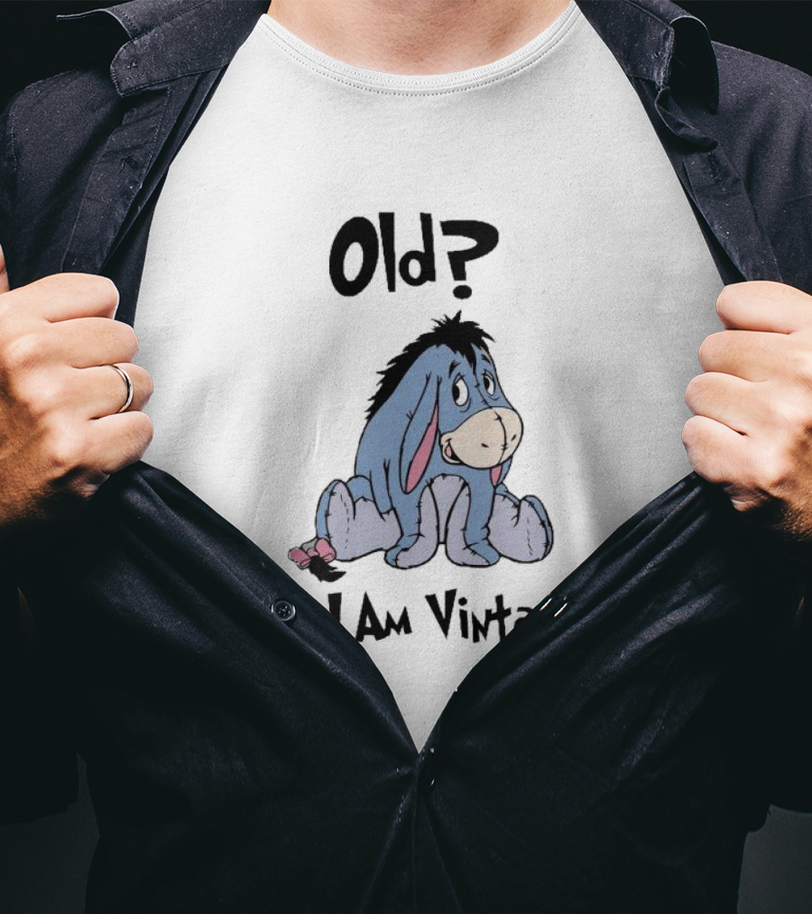 Eeyore Old No I Am Vintage Retro Style Disney Character T-Shirt