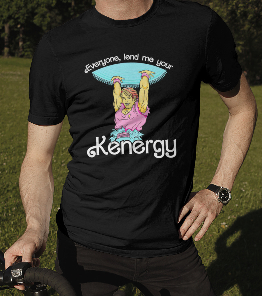 Everyone Lend Me Your Kenergy 80s Workout Style With Colorful Fitness T-Shirt