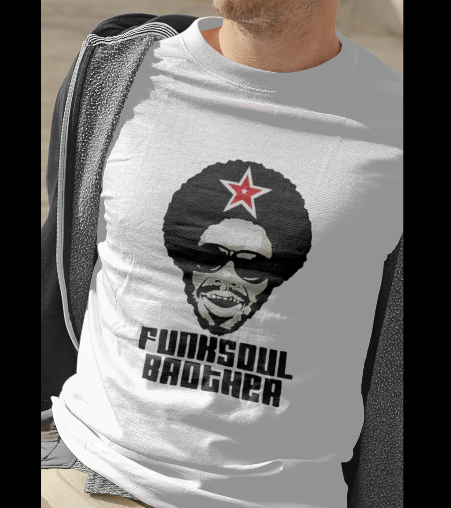 Funk Soul Brother Afro Star Retro Vintage T-Shirt