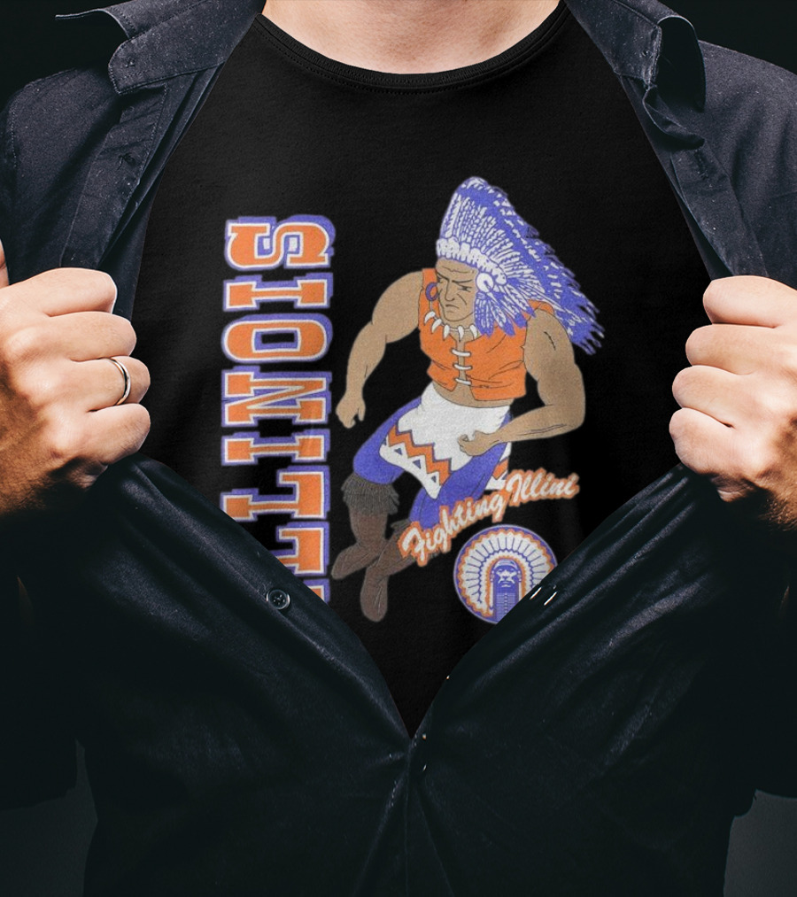 Illinois Fighting Illini Vintage Chief T-Shirt
