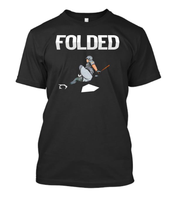 Kingofjuco Folded Baseball Slide T-Shirt