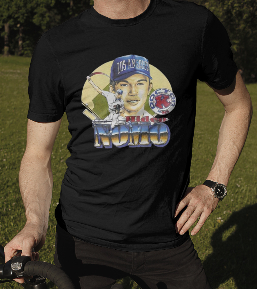 Los Angeles Dodgers Hideo Nomo Doctor K 16 Vintage T-Shirt