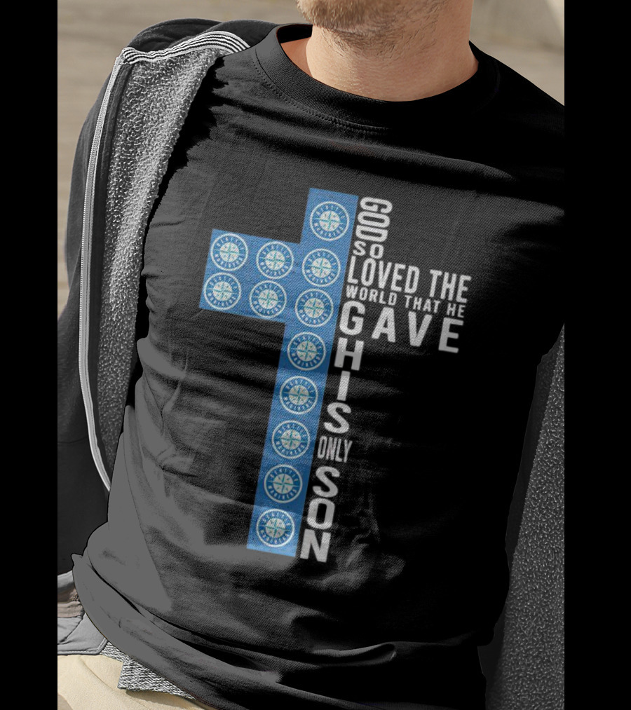 Mariners Cross God So Loved The World That He Gave His Only Son T-Shirt