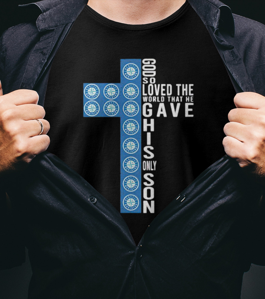 Mariners Cross God So Loved The World That He Gave His Only Son T-Shirt
