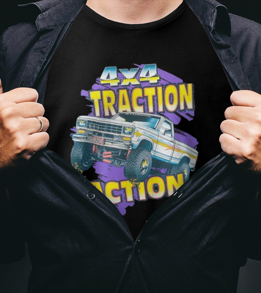 4x4 Traction Action Vintage Truck ROXX T-Shirt