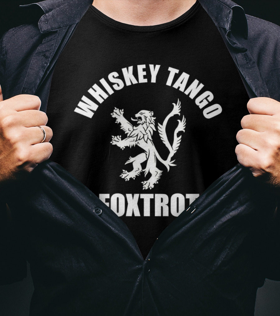 WHISKEY TANGO FOXTROT Lion Emblem T-Shirt