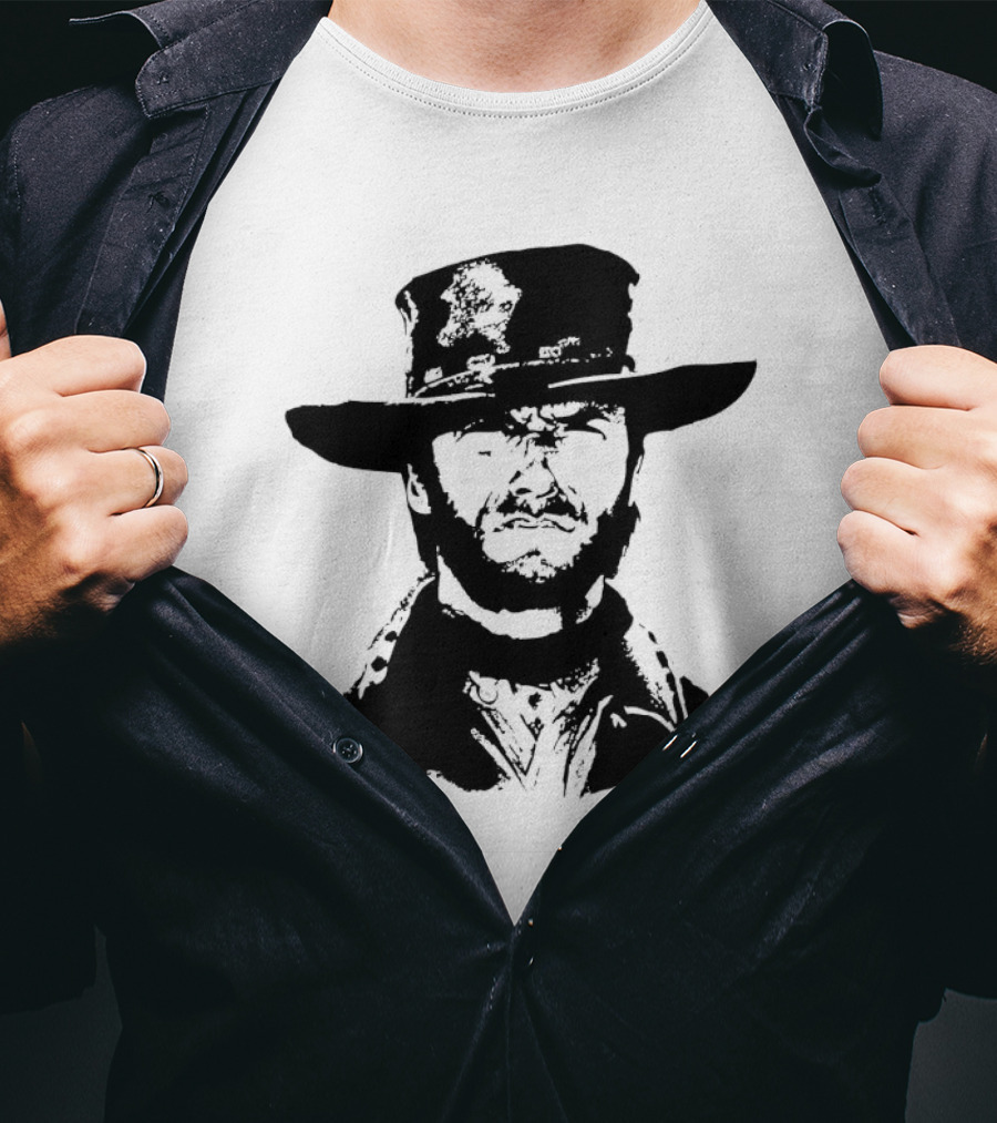 Clint Eastwood Western Hat Iconic T-Shirt