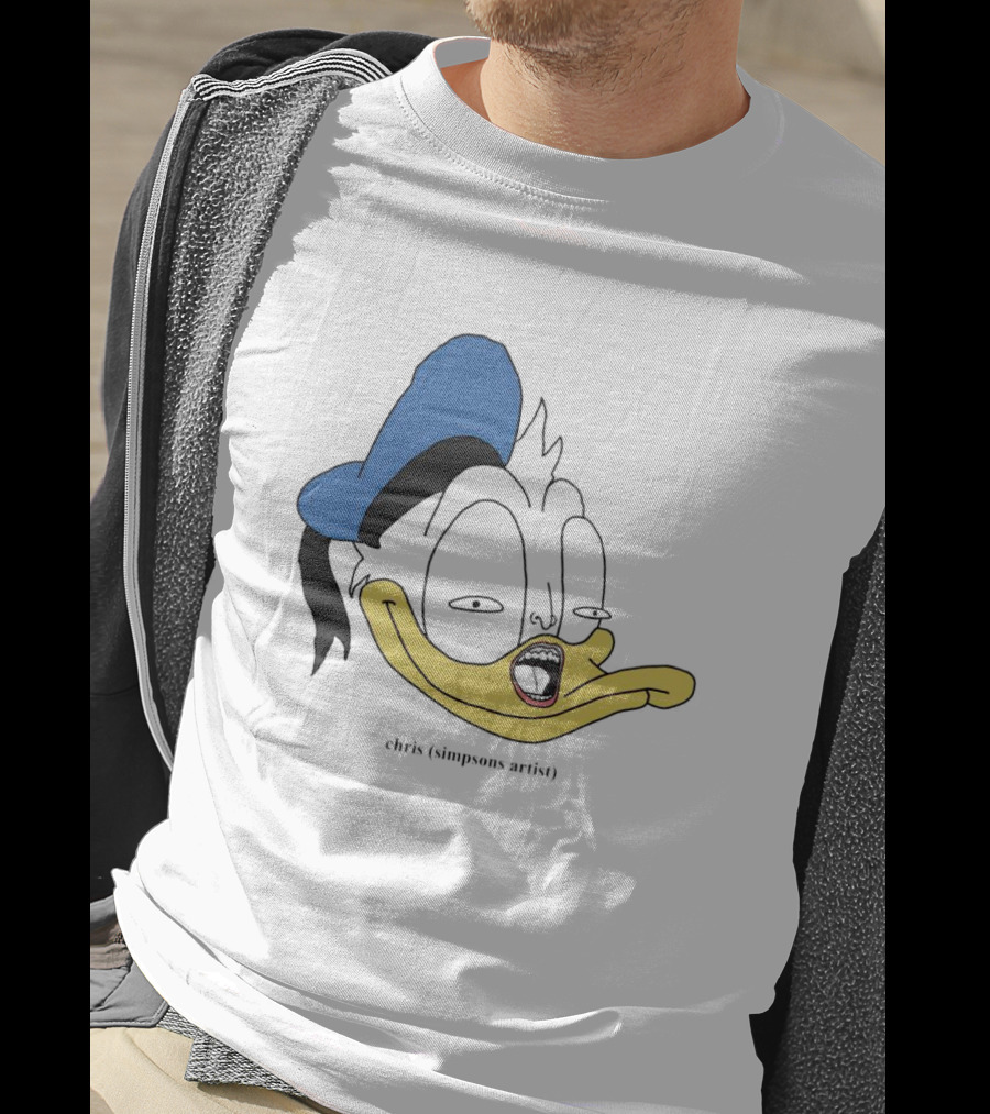Donna Duck Chris Simpsons Artist Character Blue Hat T-Shirt