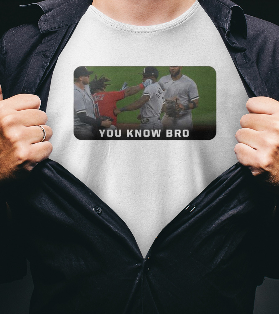 Down Goes Anderson You Know Bro Baseball Encounter Moment T-Shirt