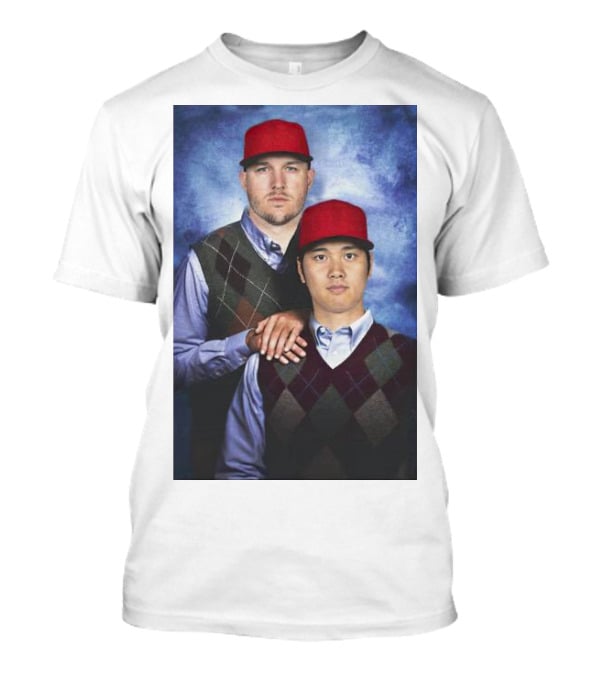 Los Angeles Angels Shohei Ohtani And Mike Trout Baseball Step Brothers Movie T-Shirt
