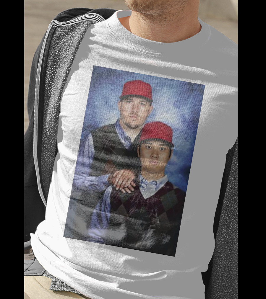 Los Angeles Angels Shohei Ohtani And Mike Trout Baseball Step Brothers Movie T-Shirt
