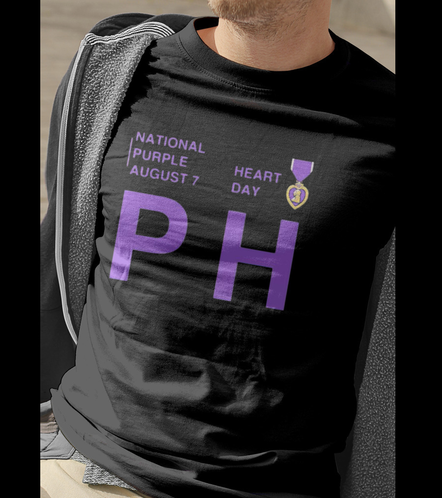 National Purple Heart Day August 7 PH T-Shirt