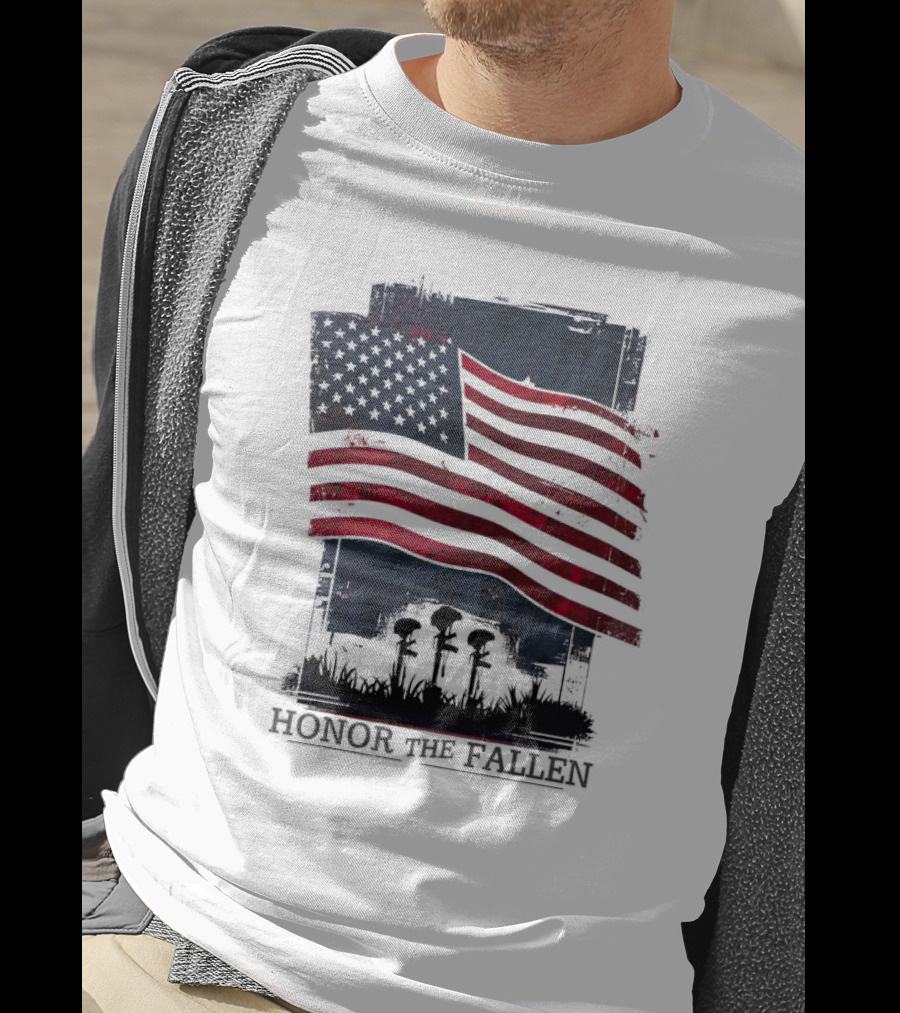 Honor The Fallen American Flag Memorial T-Shirt