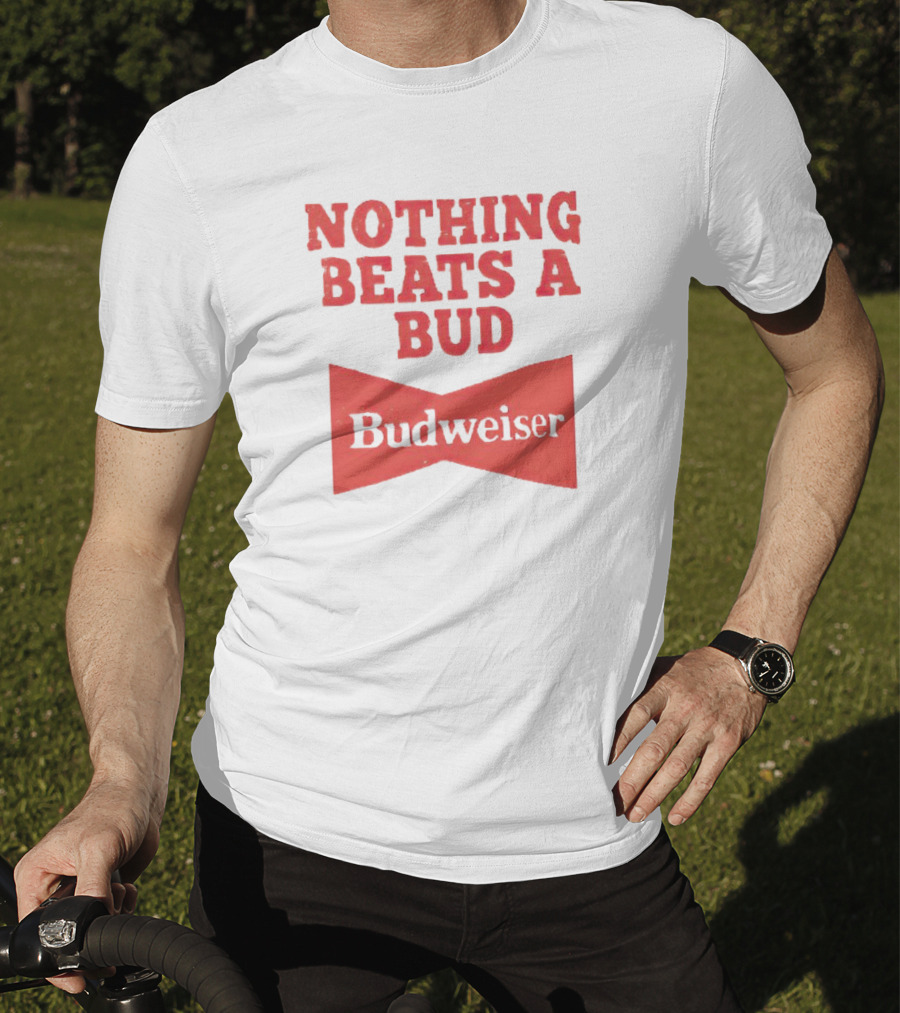 Budweiser Nothing Beats A Bud Red Bowtie T-Shirt