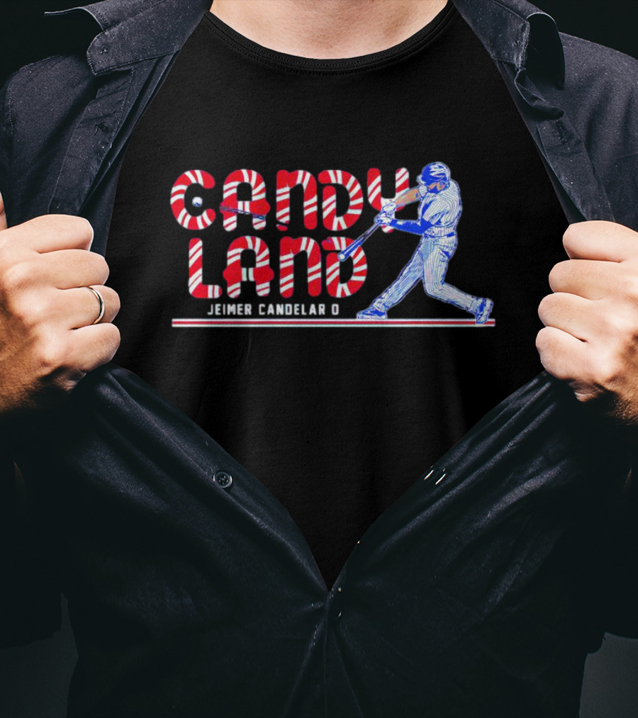 Candy Land Jeimer Candelario Chicago Cubs Baseball Batter T-Shirt