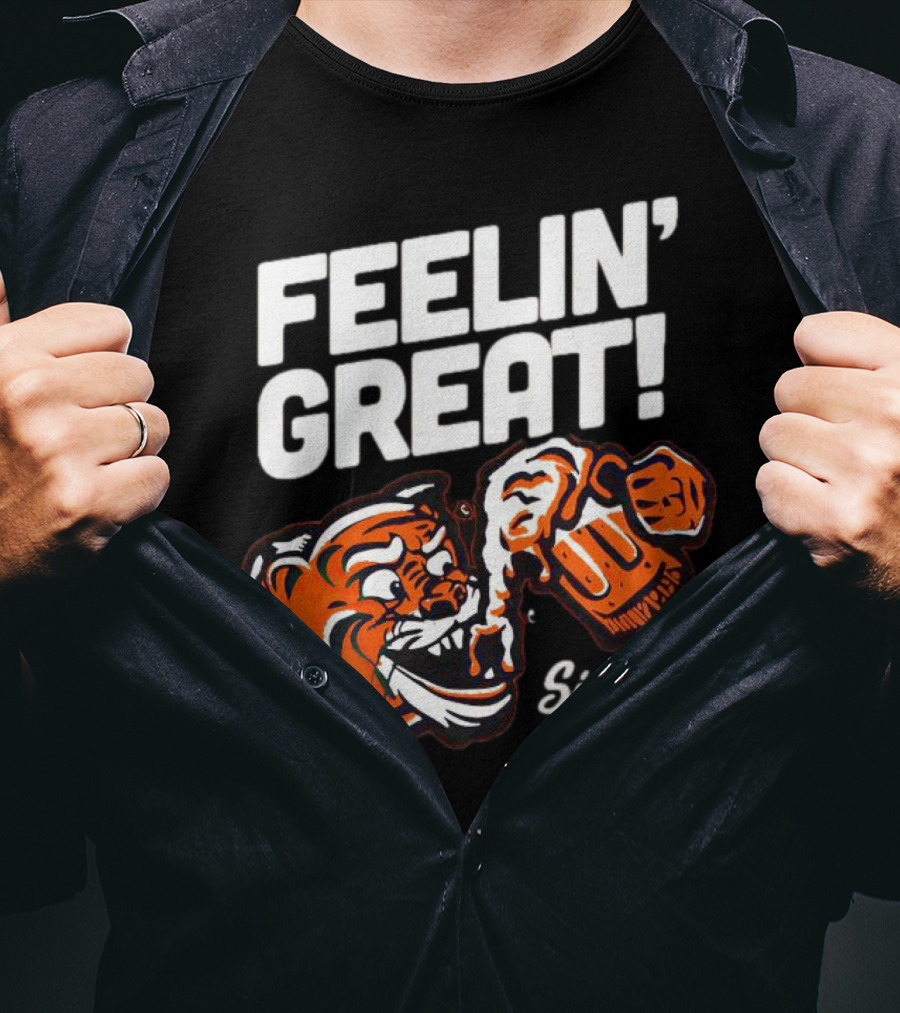 Feelin’ Great Tiger Drinking Since ’68 T-Shirt