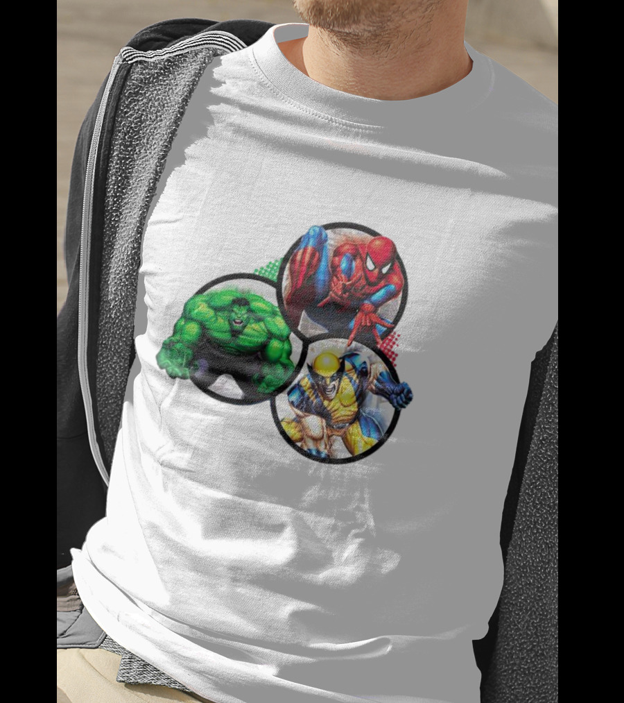 Marvel's Trinity Hulk Spider-Man Wolverine T-Shirt