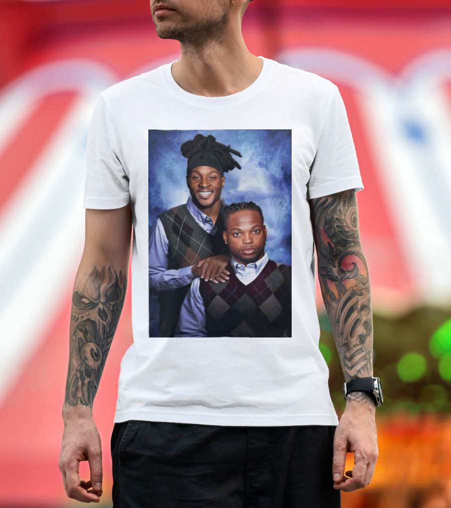 Tennessee Titans Derrick Henry DeAndre Hopkins Step Brothers Photo T-Shirt