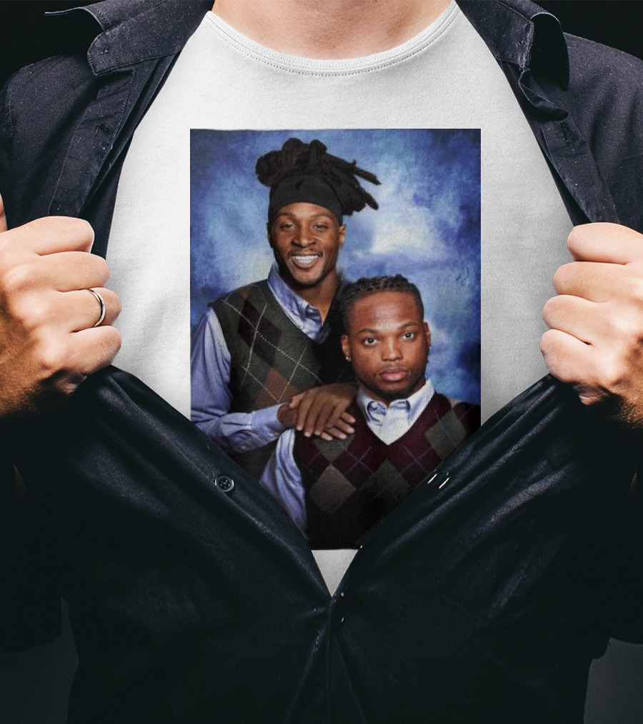 Tennessee Titans Derrick Henry DeAndre Hopkins Step Brothers Photo T-Shirt
