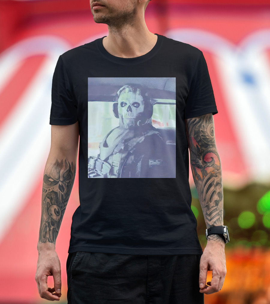 Call Of Duty Modern Warfare II Ghost Mask Staring T-Shirt