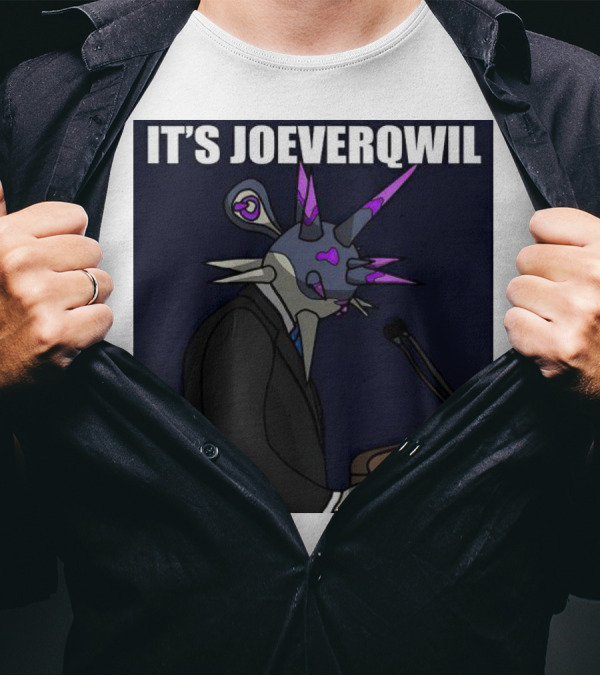 IT'S JOEVERQWIL Creature In Suit Speaking At Podium T-Shirt