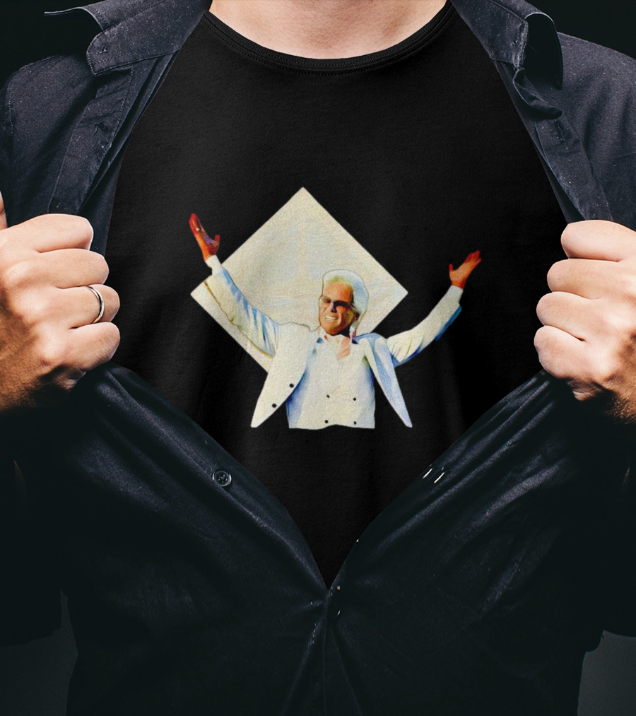 Uncle Baby Billy Raising Hands In White Suit Iconic T-Shirt