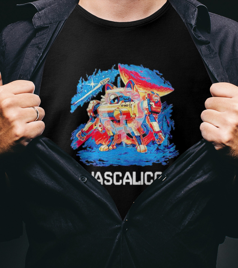 Vascalico Mech Cat Galaxy Adventure T-Shirt