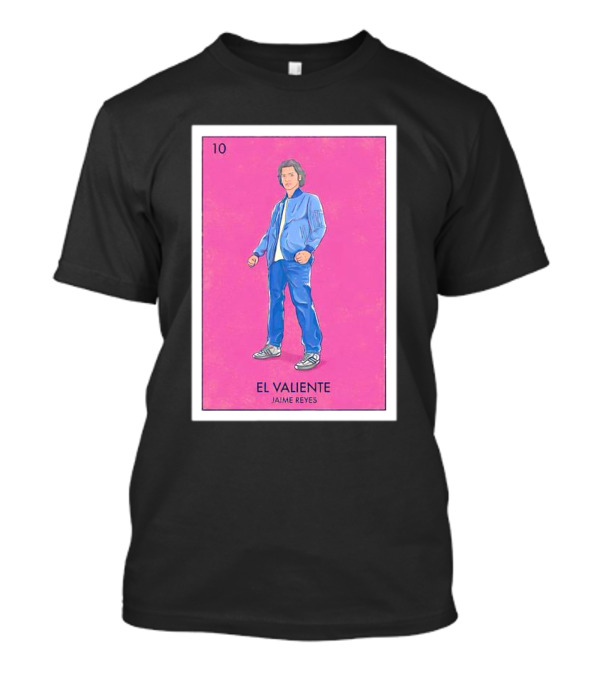 El Valiente Jaime Reyes Pink Lotería Card Style Number 10 T-Shirt