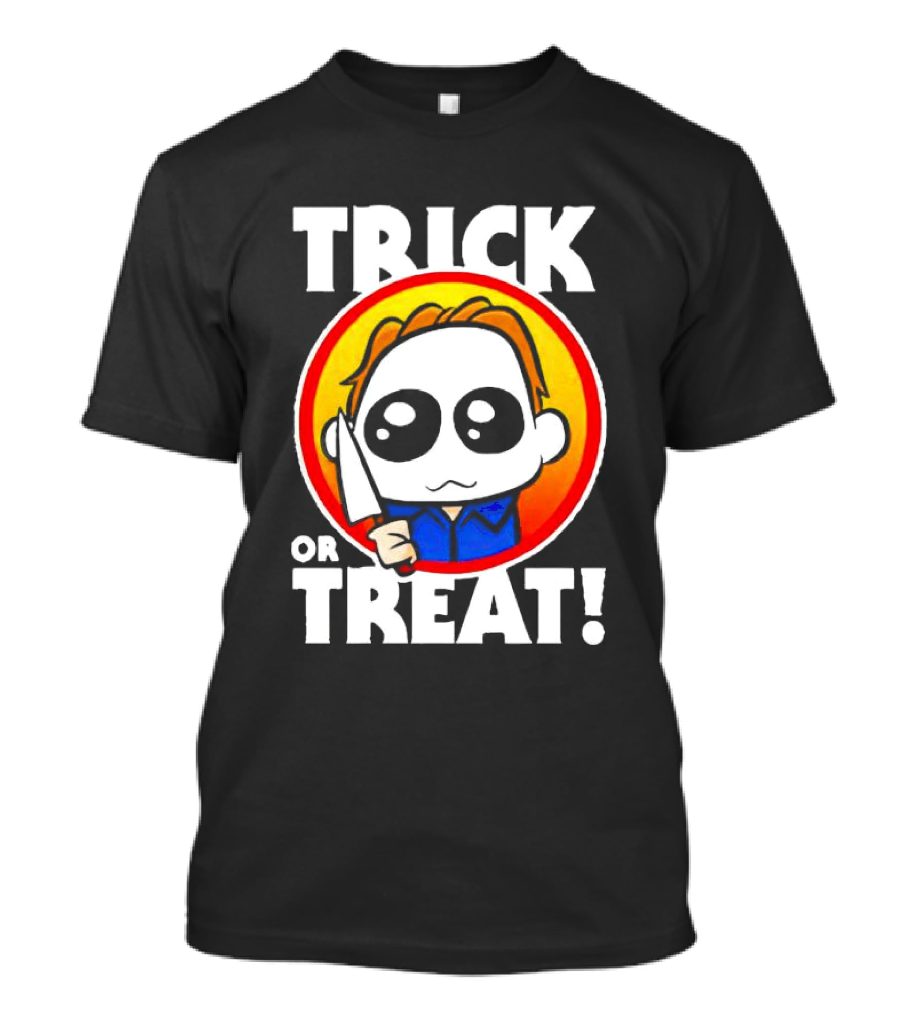 Michael Myers Chibi Trick Or Treat Halloween Character T-Shirt