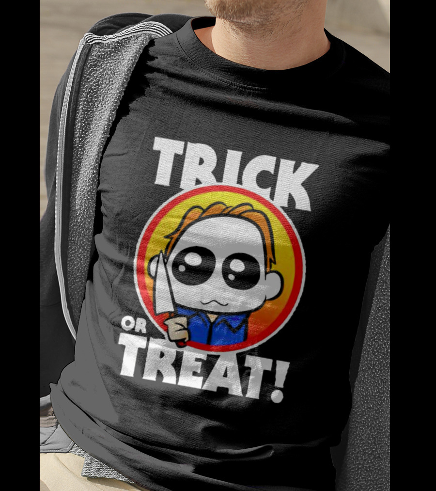 Michael Myers Chibi Trick Or Treat Halloween Character T-Shirt